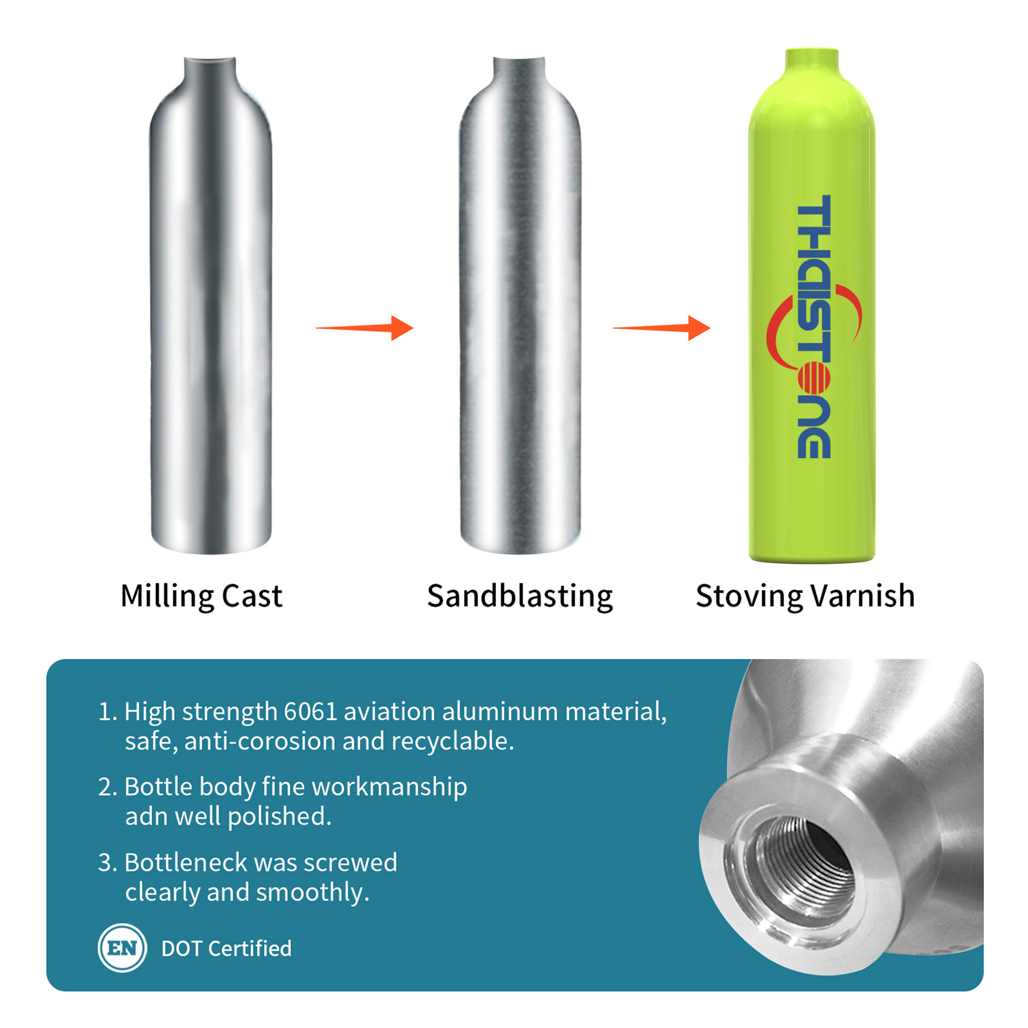 THAISTONE 1L Scuba Oxygen Tank – Snorkel Dry Top Bewertung und Preis