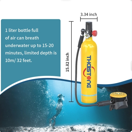 THAISTONE 1L Scuba Oxygen Tank – Snorkel Dry Top Bewertung und Preis