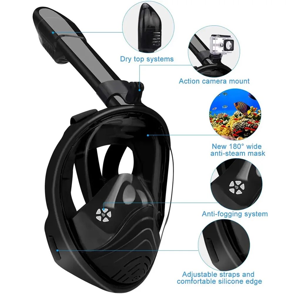 Underwater Snorkeling Full Fac – Freediving Mask Set Bewertung und Preis