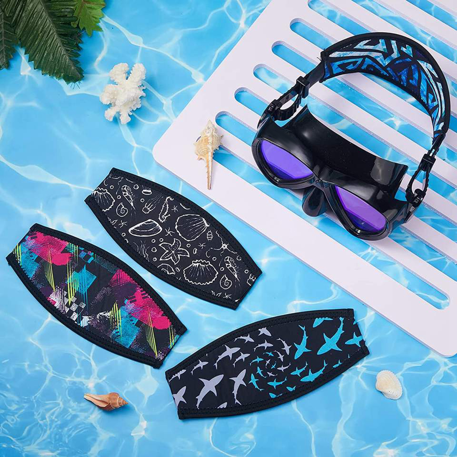 Scuba Diving Mask Strap Cover  – Freediving Mask Set Bewertung und Preis