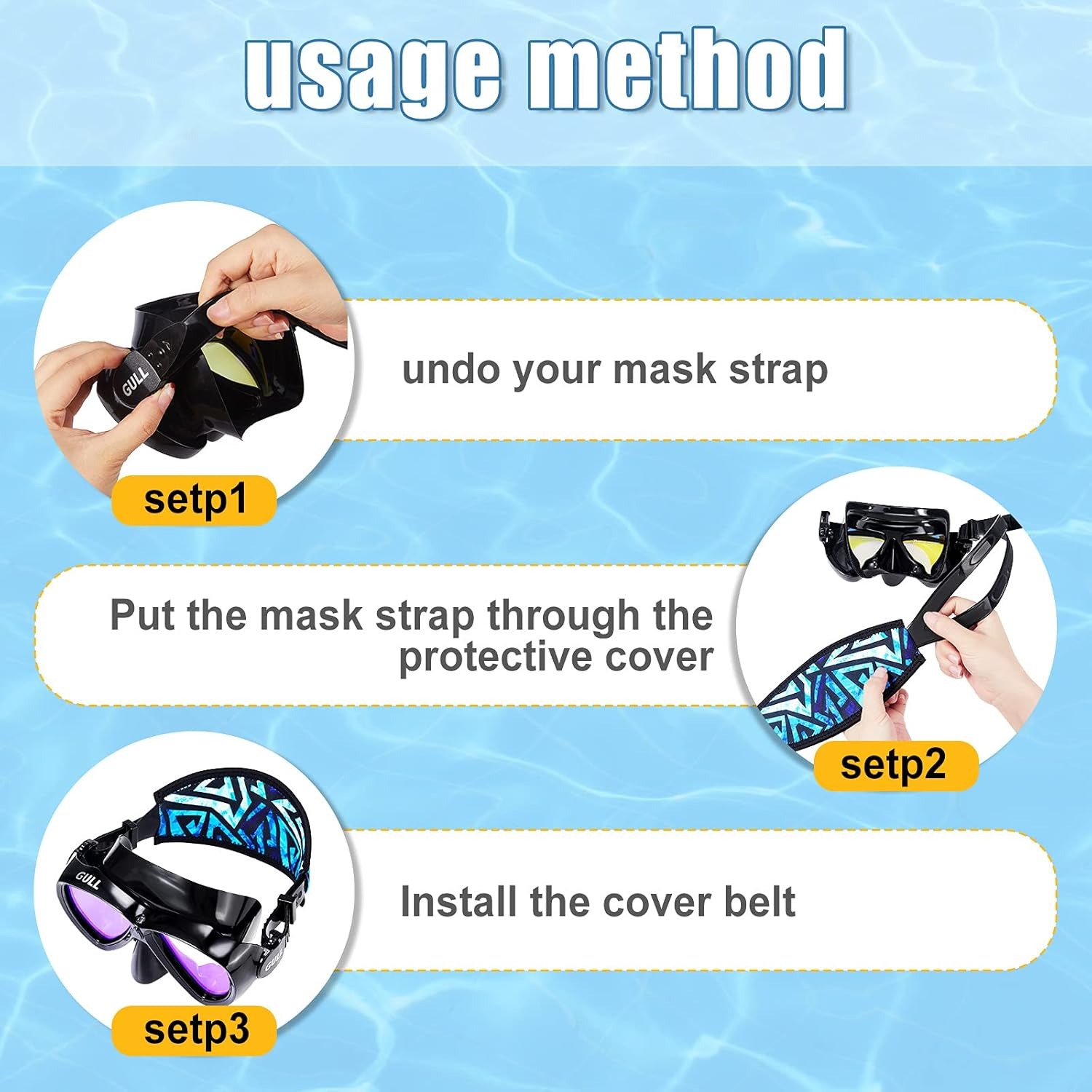 Scuba Diving Mask Strap Cover  – Freediving Mask Set Bewertung und Preis