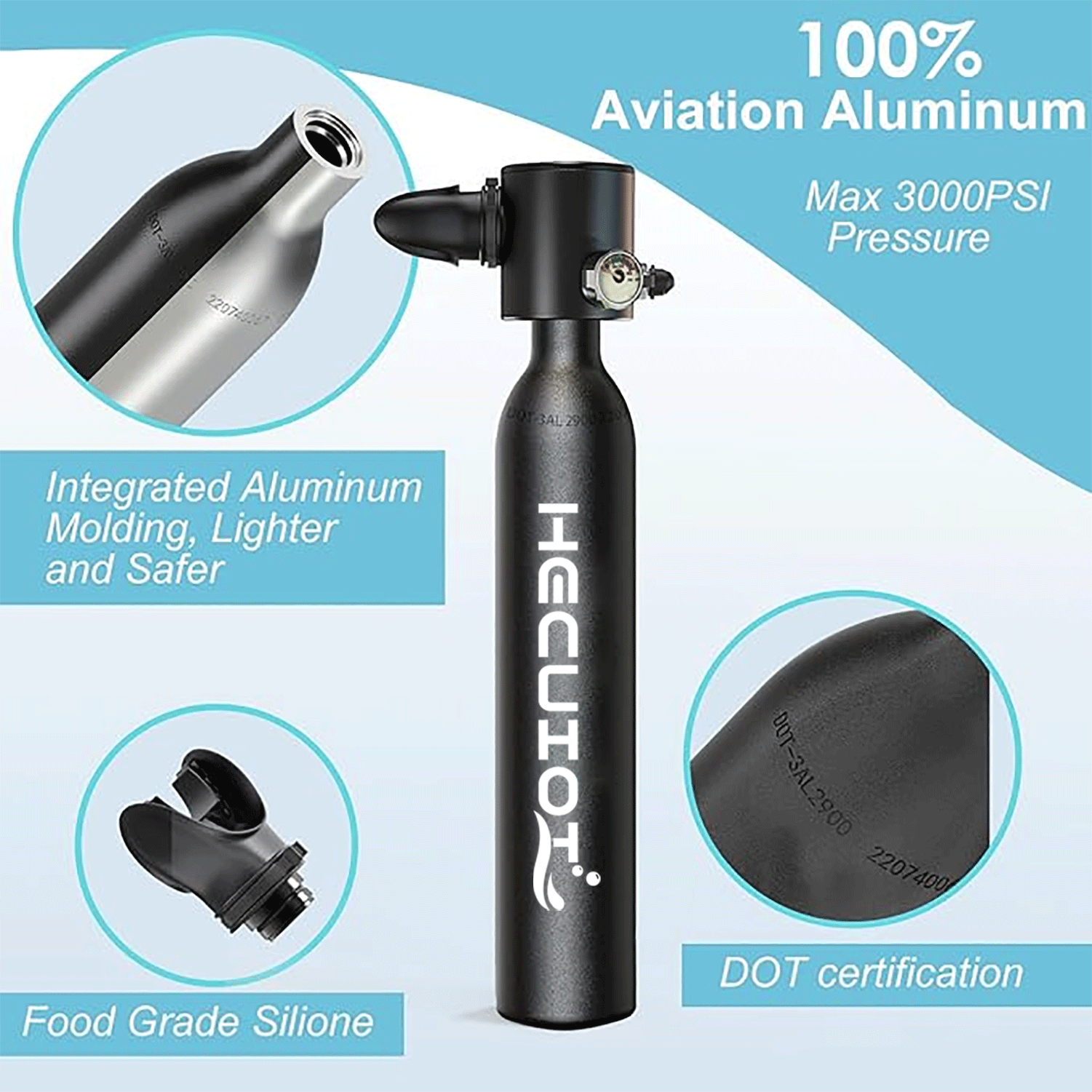 HECUIOI Mini Scuba Tank Diving – Snorkel Dry Top Bewertung und Preis
