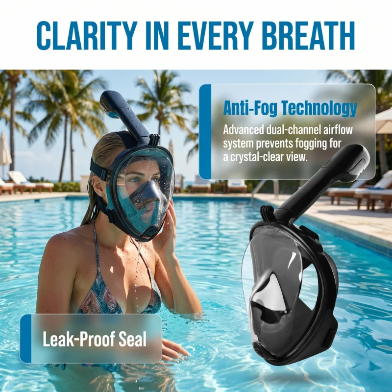 Anti Fog Full Face Snorkeling  – Snorkel Dry Top Bewertung und Preis