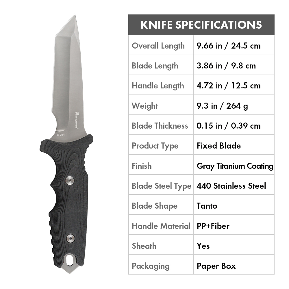 Survival Fixed Blade Knife EDC – Dive Knife Titanium Bewertung und Preis