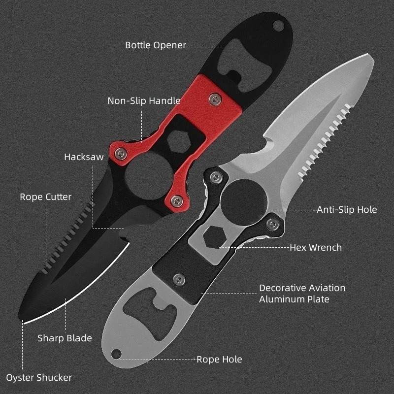 Outdoor Survival Knife Multito – Dive Knife Titanium Bewertung und Preis
